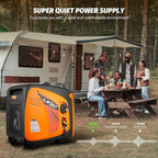 LIFAN 4800W Portable Inverter Generator with Remote Electric Start, Super Quiet Gas Powered Engine, 30A RV Ready Outlet & CO-Minder Sensor, EPA Compliant for Camping, Travel Trailers & Home Backup