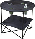 Eunicole Camping Table Portable Camping Side Table for Outdoor Picnic, Beach, Games, Camp, & Patio Tables Folding with Carry Case for Travel & Storage (Black), One Size (FT-Black)