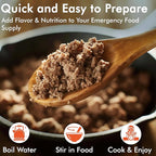 Numanna Freeze-Dried Seasoned Ground Beef Bucket 36 Servings | Over 25g Protein per Serving | Hamburger for Camping, Meal Prep, Pantry Staple, Emergency Survival Food | 25+ Year Shelf Life | USA Made