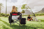Picnic TIME NFL Unisex-Adult NFL Fusion Camping Chair with Side Table and Soft Cooler, Beach Chair for Adults, Lawn Chair
