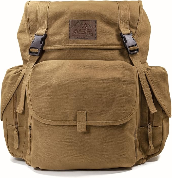 ASR Outdoor 24pc Deluxe 50" Backpack Folding Gold Sluice Box Kit Gold Prospecting Equipment Set, Khaki