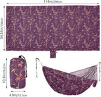 Art Trees Camping Hammock with Tree Straps Cloth Hammock for Camping Travel Accessories