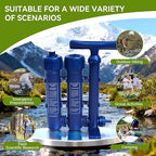 Water Purifier Survival Filtration System for Survival – 3-Stage Portable Water Filter System, High-Volume for Camping, Emergency Preparedness – Grade Survival Water Purification for Group Survival