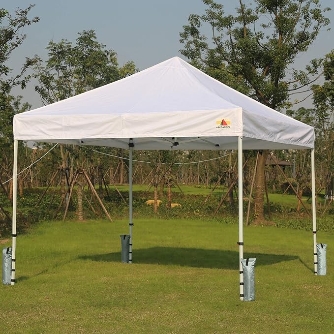 ABCCANOPY Canopy Weights Set of 4-150LBS Sand Bags for Pop up Tent, Weight Bags for Outdoor Gazebo, Trampoline, Pergola, Gray (Without Sand)