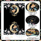 Boyiee Set of 6 Witchy Kitchen Towels Boho Tea Towels Absorbent Mushroom Floral Dish Towels 24 x 16'' Gothic Dish Towels Sun Moon Star Butterfly Hand Towels Gifts for Farmhouse Kitchen Bathroom