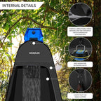 AKOZLIN Portable Pop Up Shower Tent Instant Privacy Dressing Changing Tent Outdoor Shower Room Camp Toilet Tent