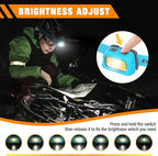 EverBrite Rechargeable Headlamp, 350 Lumens Headlamp with Red Light and Memory Function, 7 Modes Running Headlamp, Bright Headlamps for Camping, Fishing, Hunting, Night Vision