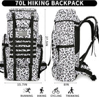 Hiking Backpack for Men 70L/100L Camping Backpack Military Rucksack Molle 3 Days Assault Pack for Climbing | Camping Backpack, 3 Days Assault Pack, for Climbing