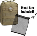 Orca Tactical First Aid Molle Pouch - Heavy Duty IFAK Pouch - Empty Medical Pouch Ideal for Military Use EMTs Law Enforcement Camping and Hiking - Med Pouch for Optimal Organization