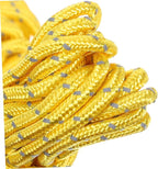 Kisangel 4sets Tent Ropes with Buckle Lightweight Outdoor Canopy Fixing Tools for Camping Hiking and Backpacking Reflective Each