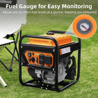 5000W Inverter Generator Gas Powered, Open Frame Generator, Portable Outdoor Power Equipment, Emergency Home Backup, RV Ready 30A Outlet, ECO Mode, EPA Compliant