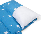 Delta Children Nap Mat - Includes Pillow & Blanket for Toddlers and Kids; Features Carry Handle w/Strap Closure and Name Tag; Rollup Design is Ideal for Preschool and Daycare; Personalization Optional
