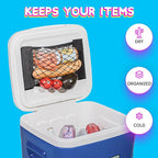 Cooler Net for Dry Storage and Organization - Compatible with YETI, RTIC, Ninja, Igloo, Coleman, Lifetime, Pelican Ice Chests - Works with Cooler Lights, Wheel Kits, RTIC Cooler Accessories, and More