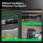 VIVOSUN Smart Air Filtration T8 Kit 8", AeroZesh T8 Inline Duct Fan with E12 Speed Controller, Carbon Filter & 25' Ducting, Cooling & Ventilation System for Grow Tents, Indoor Gardening, Hydroponics