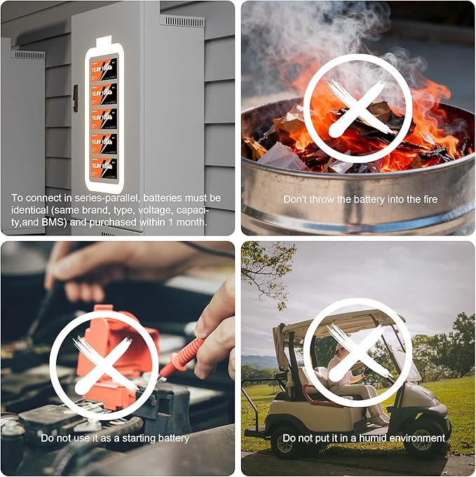12V 300Ah (314Ah) LiFePO4 Battery 200A BMS Low Temp Cut Off 4019Wh Lithium Iron Phosphate Battery 15000+ Deep Cycles Perfect for RV Camping Marine Solar Energy Storage Backup Power