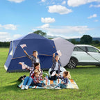 UNP SUV Dome Tent for Camping, Outdoor 6 Person Car Camping Tent, Easy Set Up SUV Tailgate Tent with Rainfly 10' x 10' Vehicle Camping Tent | for Camping, Outdoor, Car Camping Tent, Easy Set Up, SUV Tailgate Tent, with Rainfly