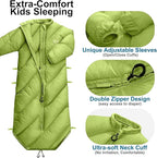 Walkable Toddler Sleeping Bags for Kids, Boys Girls (2T-4T) - Puffy Camping Sleeping Sack for Indoor, Outdoor, Travel, Sleepover, Slumber Party (up to 46 in)- Machine Washable, Lightweight