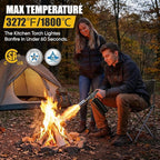Propane Torch Gun, Blow Torch Gun with Adjustable Flame, Kitchen Torch Lighter for BBQ, Campfire Starter, Welding, Searing Steak (Propane Tank Not Included)