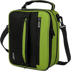 Tirrinia Expandable Insulated Lunch Bag for Men Women – Leakproof Reusable Cooler LunchBox for Kids & Adults with Shoulder Strap, Perfect for Work, School, Office, Travel,Green