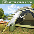 Clostnature Camping Tent with Porch - Waterproof 2 Person Tent for Camping, Easy Setup Lightweight Two Person Shelter for Hiking, Backpacking, Family, Outdoor
