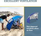 Sport-Brella Super-Brella SPF 50+ Sun and Rain Canopy Umbrella for Camping, Beach and Sports Events