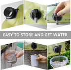 Collapsible 8L Water Storage Bag, BPA-Free Portable Folding Water Jug with Adjustable Faucet, Leakproof Emergency Water Bag for Camping, Hiking, Riding, Outdoor Sport (1, Green)