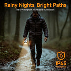 Rechargeable 21000mAh Camping Light, Telescopic Camping Lights, Collapsible Magnetic Camping Lantern with Stand IPX6 Waterproof Flashlights, Camping Lamp for Emergency, Hiking (Black)