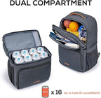 TOURIT Backpack Cooler with Double Decks, Insulated Cooling Bag for Lunch, Waterproof Lightweight for Men to Camping, Picnic, Hiking, Beach Park