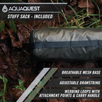 AquaQuest Safari Tarp – Lightweight Waterproof (5,000mm) Seam-Taped Ripstop Rain Fly for Backpacking, Thru-Hiking & Hammock Camping