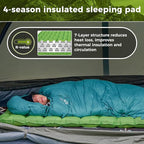 ATEPA Ultralight Backpacking Camping Gear Set – 4 Season 1-2 Person Tent, Down Sleeping Bag & 6 R-Value Insulated Sleeping Pad, Waterproof Lightweight Backpacking Sleep System for Hiking, Camping, Mou