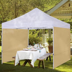 COOSHADE Instant Canopy SunWall 10x10 Canopy SideWall for Pop up Canopy Tent, 1 Pack Sidewall Only, Beige