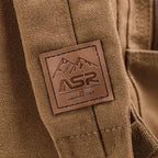 ASR Outdoor 30L Heavy Stitch Gold Panning Backpack Camping Canvas Rucksack, Khaki