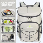 N NEVO RHINO Backpack Coolers Insulated Leak Proof 36/54 Cans,Portable Lightweight Waterproof Insulated Cooler Backpack for Men & Women Ideal for Camping,Travel,Beach,Picnics,Lunch & Day Trips