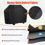 iCOVER Grill Cover 58 inch, BBQ Grill Cover for Outdoor Grill, 600D Heavy Duty Waterproof BBQ Cover, Anti-UV and Rip-Proof Barbecue Cover, Gas Grill Cover for Weber, Char-Broil, Nexgrill, etc