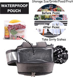 Apollo Walker Picnic Backpack Set for 2 Person with Cooler Compartment, Detachable Bottle/Wine Holder, Fleece Blanket, Plates and Cutlery Set