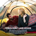 Teton Mammoth Queen Size Double Sleeping Bag- A Warm Bag The Whole Family can Enjoy – Great for Camping, Hunting and Base Camp. Compression Sack Included