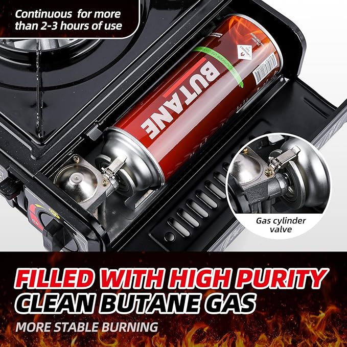 Butane Fuel Canisters for Portable Camping Stoves