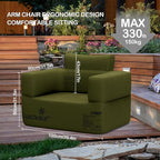 Inflatable Couch Premium Oxford Cloth Inflatable Sofa with Built-in Rechargeable Pump Portable Blow Up Couch for Camping Outdoor Travel Home Guests Backyard Patio | Durable Fabric, Easy Inflation, Waterproof, Puncture Resistant, Portable for Outdoor