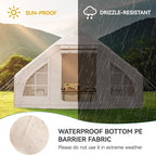 YITAHOME Inflatable Camping Tents, 8 Person Blow Up Hot Tent with Pump and Stove Jack, Easy Setup with Explosion Proof Valve, Waterproof Oxford Air Glamping for Camping