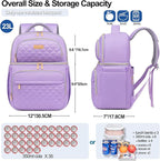 Lunch Backpack Insulated Coolers Backpacks - Lunch Bag for Women Double Decker Lunch Box, Leakproof Lunchbag Large Lunchbox Back Pack Lunch Cooler Bag for Picnic Beach Camping Work