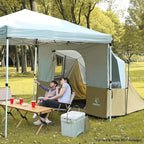 REDCAMP Canopy Camping Tent for Pop Up Canopy Tent, Inner Tent Converts Straight Leg 10'x10' or 10'x20' Canopy into Camping Tent, Fits 4-6 Person(Frame/Shelter NOT Included)