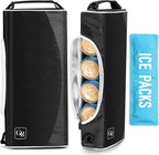Golf Cooler Bag with Ice Packs - Golf Gifts for Men Fits in Golf Bags Golf Accessories Fathers Day Dad Gifts from Daughter Son Wife - Keeps 6 Beer Cans or 2 Wine Bottles Cold for Hours