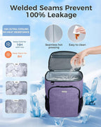 BAGLHER Lightweight Insulated Cooler Backpack - 30 Cans, Leak-Proof for Lunch, Picnic, Hiking, Camping Trips