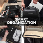 NANUK N-EDC 26L Carry-On Travel Backpack – Water-Resistant Laptop Backpack for Work Travel and Everyday Carry – Compact & Expandable, TSA-Ready, Smart Organization – Black