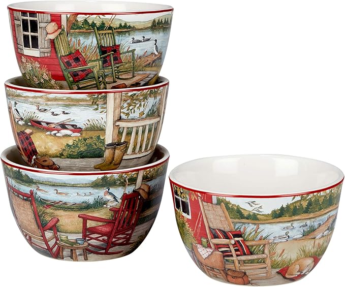 Certified International Lake Retreat 16 pc Dinnerware Set, Service for 4