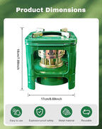 Camping Picnic Burner Furnace, Efficient Portable Camping Stove, Backpacking Oil Stoves Cooker Cookware, Handy Outdoor Portable Kerosene Stove (Square)
