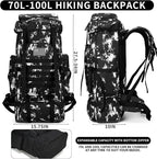 Hiking Backpack for Men 70L/100L Camping Backpack Military Rucksack Molle 3 Days Assault Pack for Climbing | Camping Backpack, 3 Days Assault Pack, for Climbing