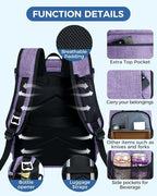 BAGLHER Lightweight Insulated Cooler Backpack - 30 Cans, Leak-Proof for Lunch, Picnic, Hiking, Camping Trips