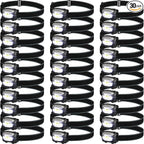 Macarrie 30 Pack LED Headlamps IPX4 Waterproof 3 Modes Headlamp Flashlight Bright Head Lights Camping Accessories for Adults Kids Hiking, Running, Repairing, Batteries Not Included (Black)