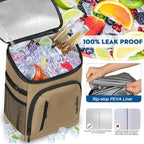 Capolo Cooler Backpack for Men Women Insulated Backpack Cooler Leak Proof Thermal Bag Beverage Soft Cooler Bag Lunch Backpack for Camping 30/45 Cans